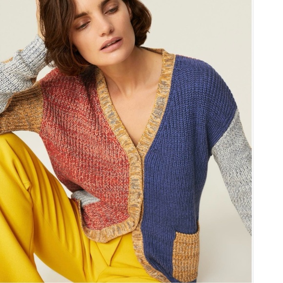 Solid & Striped The Riley Cardigan Sweater in Applewood Combo Size XS - Picture 2 of 10